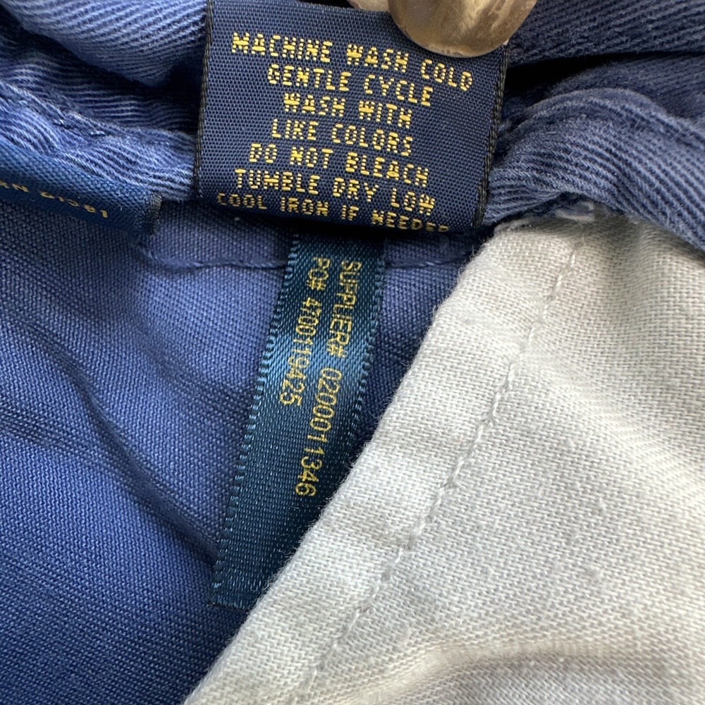 Polo Ralph Lauren Cotton Twill Straight Shorts Blue Mens 36 - Picture 7 of 12